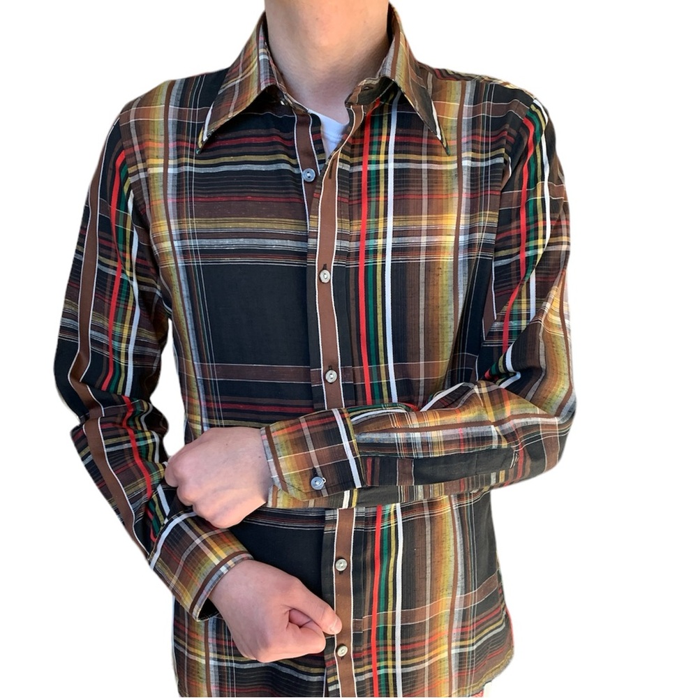 Givenchy for Chesa Vintage Striped Button Down Dress Shirt